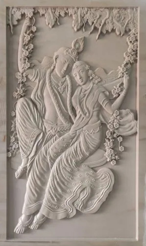 Radha Krishna Wall Mural - Design Type: Religious Design
