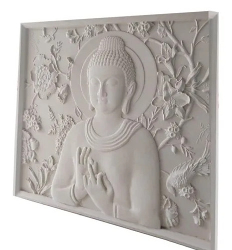 Sandstone Buddha Mural - Feature: Durable