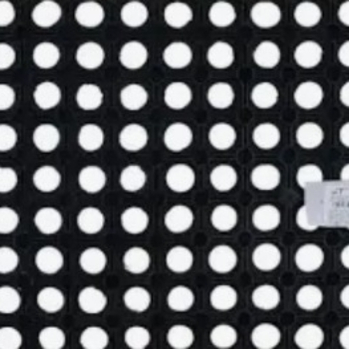Status Hollow Black Rubber Mat