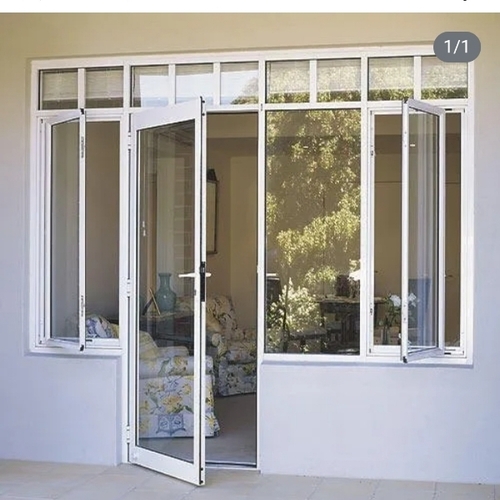 Aluminium glass hinged doore