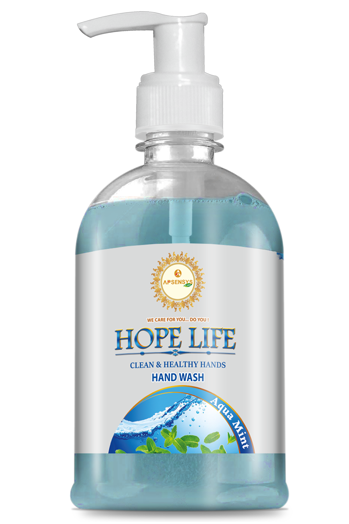 Hope Life Aqua + Mint Hand Wash (300Ml) - Color: Blue