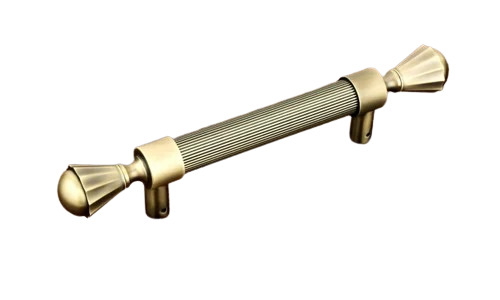 Rajwadi Main Door Handle - Zinc Alloy, 12 Inch, Golden, 60mm Cylinder | Anti Corrosion, Screw-In Installation, Polished Finish