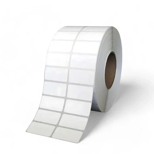 50x25 Mm White Barcode Label Roll