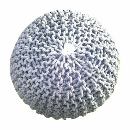 Hand Knitted Pouf