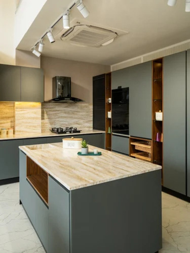 Matt Finish Acrylic Modular Kitchen
