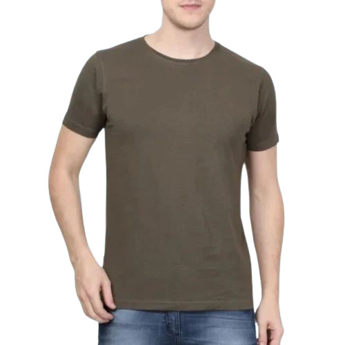 Men Casual Wear Plain Cotton T Shirt