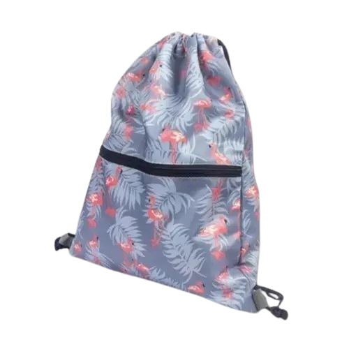 Printed Cotton Drawstring Bag