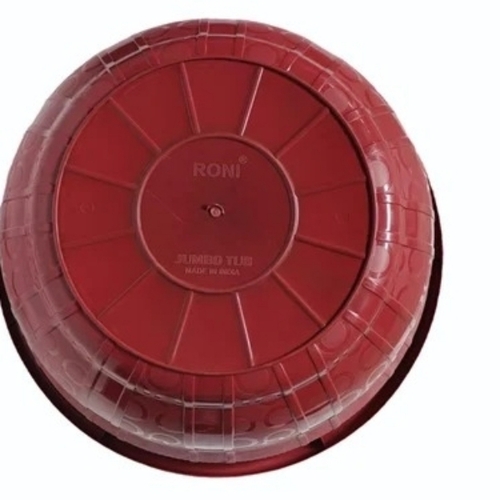 Round Plastic Tub 20l - Plastic, 20 Kg, Multiple Colors, Rigid Hardness | Durable, Fine Finished, Plain Pattern