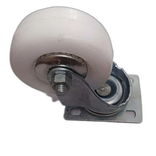 White 4 Inch Pu Caster Wheel - Usage: Trolley & Rack Movement