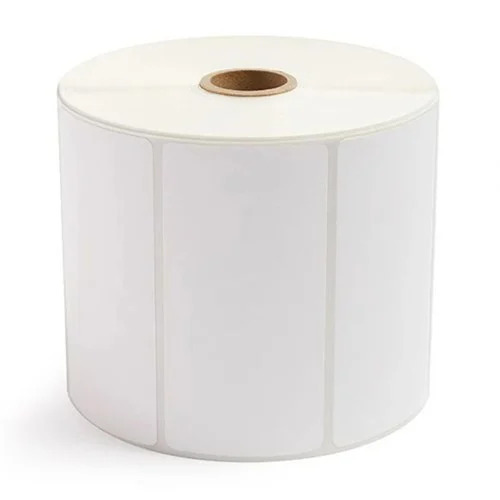 White Barcode Label Roll