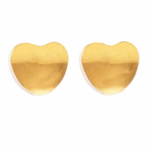 4 Mm Heart Shape Ear Studs