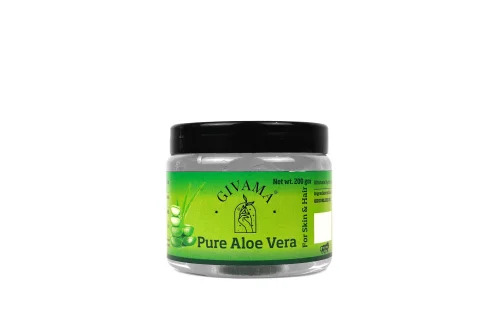 Aloe Vera Gel - 200gm Jar, 100% Pure Aloe Vera, Additive-Free, For Face and Skin Hair