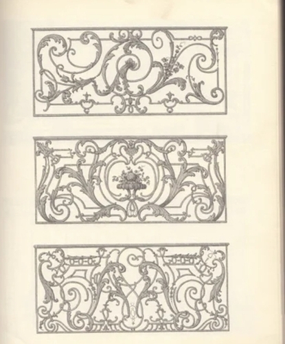 Antique Wrought Iron Parapet Railing
