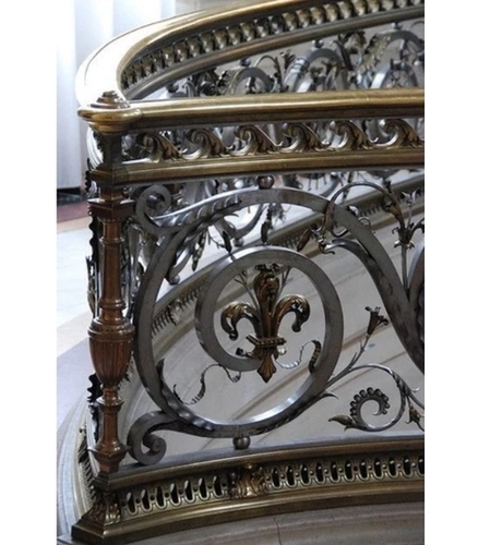 Antique Wrought Iron Staircase Railing