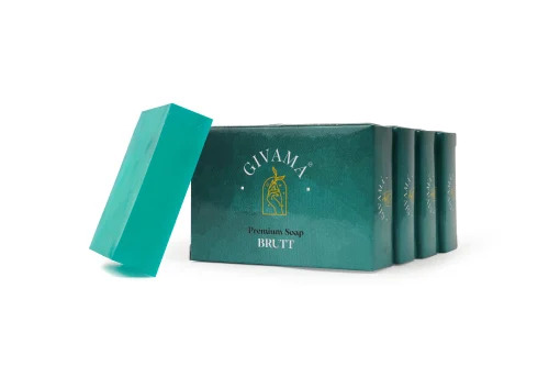 Men Brutt Organic Handmade Soap, 100gm - Rectangle Shape, Even Tone, 24 Months Shelf Life | Female, All Skin Types, High Foam Bath Soap