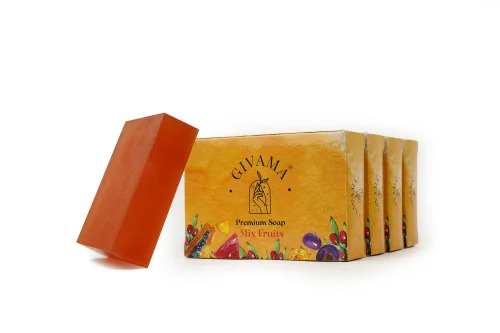 Mix Fruit Organic Handmade Soap, 100gm Box - Unisex, High Foam Bath Soap, All Skin Types