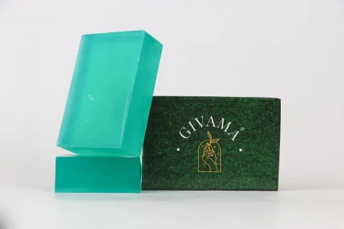 Neem Tulsi Organic Handmade Soap - 100gm, Translucent Texture, Box Packaging | Female, All Skin Types, High Foam Bath Soap, Acne, Anti Ageing
