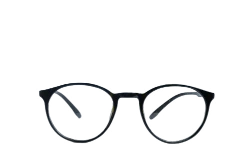 Plastic Round Black Spectacle Frame