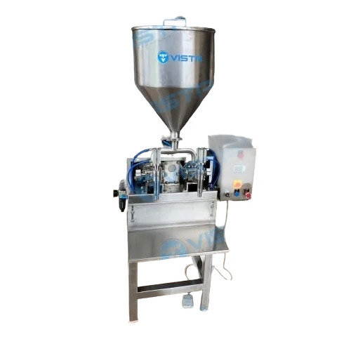 Semi Automatic Double Head Piston Filler