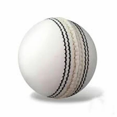White Leather Cricket Ball