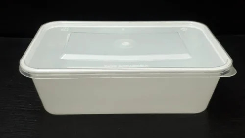 White Rectangular Food Container