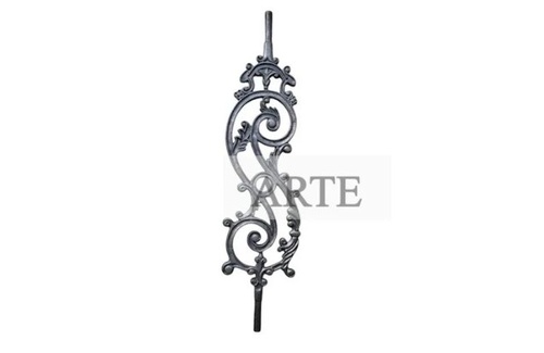 Black Stairs Elegant Staircase Railing - Frame Material: Wrought Iron