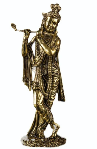 Brass Krishna Statue
