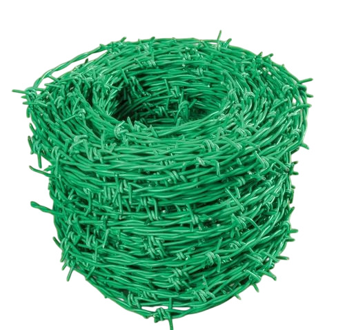 Green Pvc Coated Barbed Wire