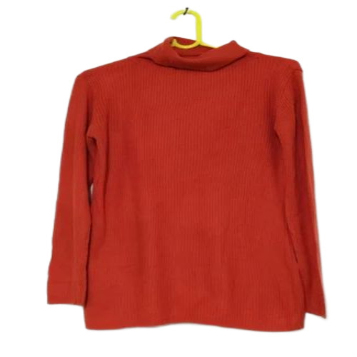 Ladies Orange Used Sweater