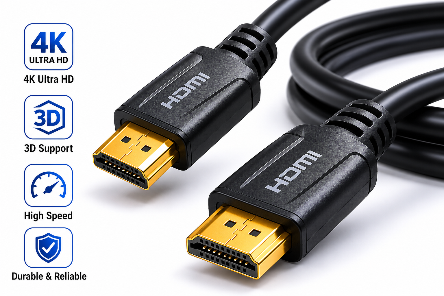 Original Hdmi Cable - Color: Black