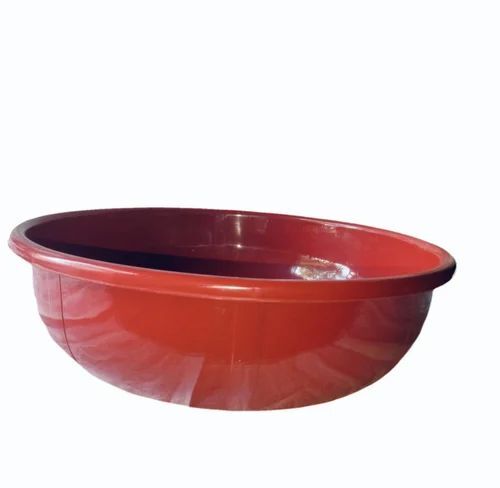10 Liter Red Plastic Round Ghamela