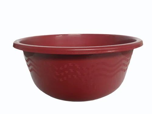 30 Liter Red Plastic Round Ghamela