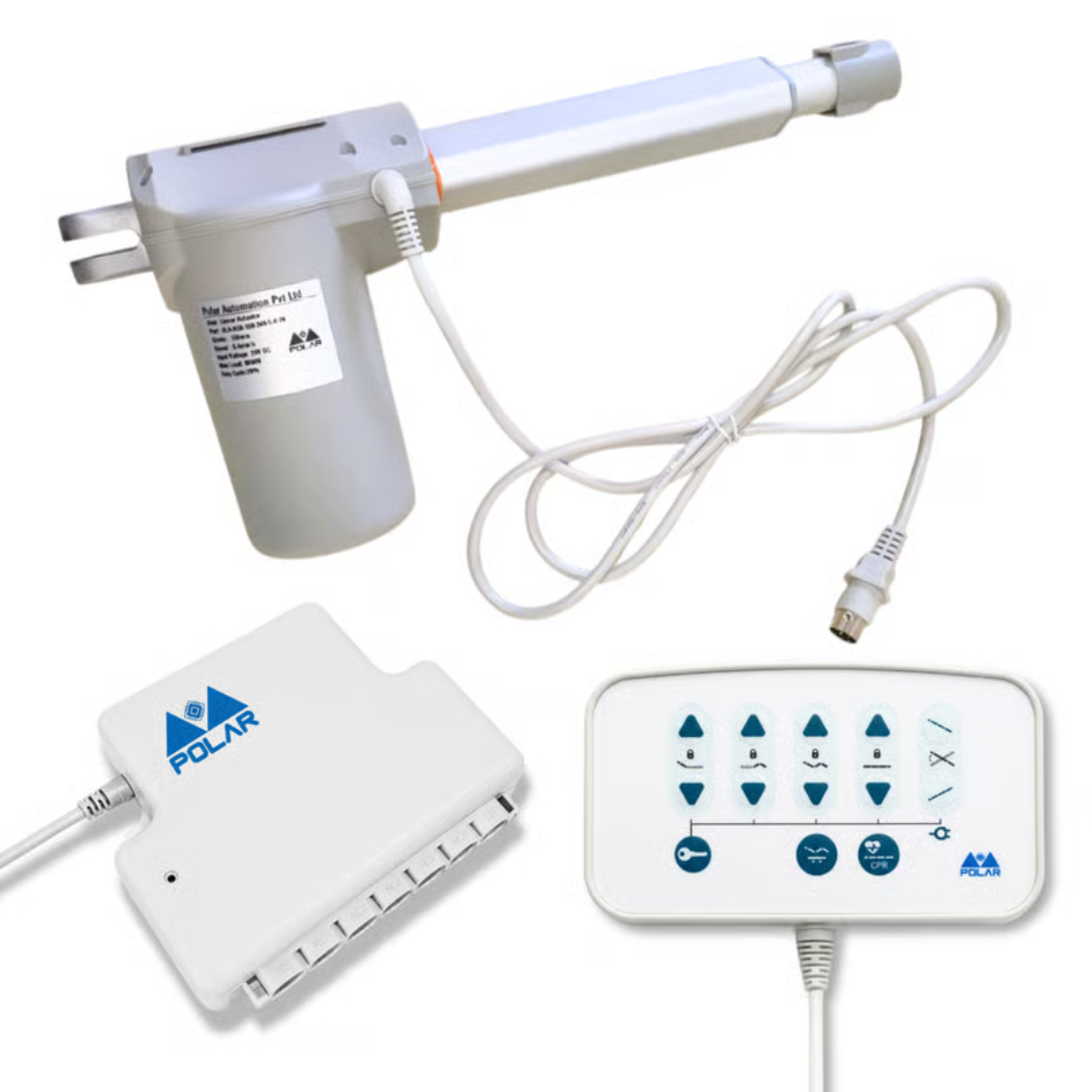 5 Function Hospital Bed Actuator System With Nurse Panel Stroke 150 Mm - Attributes: Smooth Operation