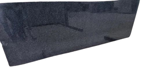 Rajasthan Black Granite Slab - 15-20 mm Thickness, Polished Surface | Flooring, Black, Water Absorption No