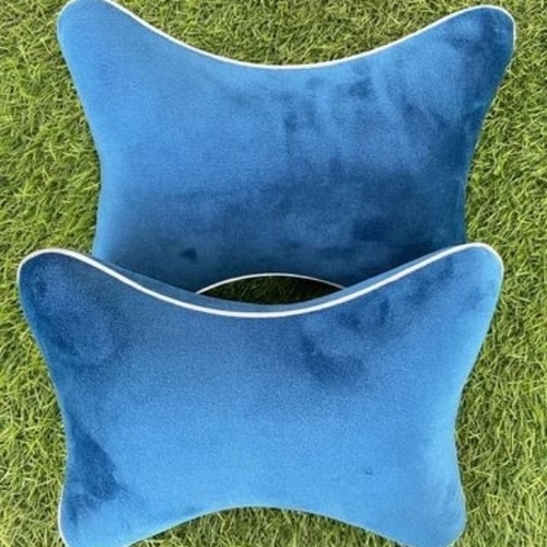 Trurest Car Neck Rest With Velvet Cover Memory Foam