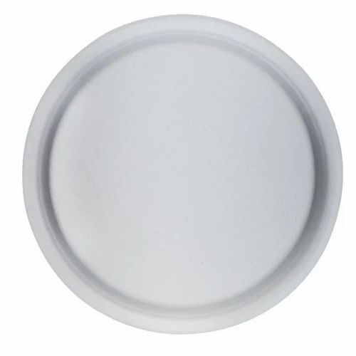 10 Inch Round Bagasse Plate - White, Disposable, Eco-Friendly, Lightweight, Event and Party Supplies