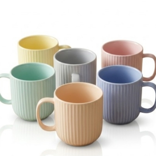 Ceramic Pastel Mugs Set