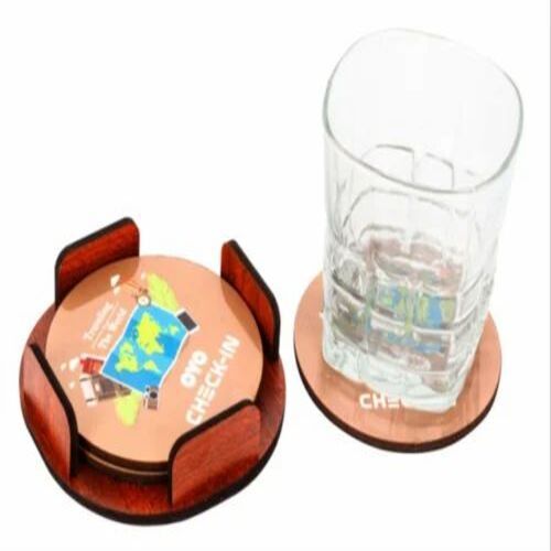 Mdf Wooden Tea Coasters