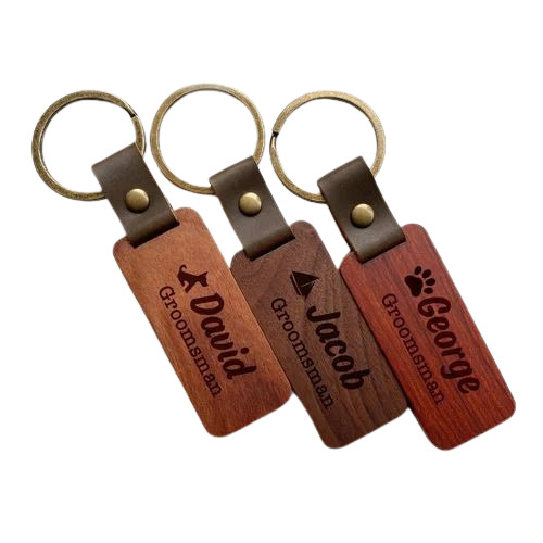 Printed Wooden Keychain