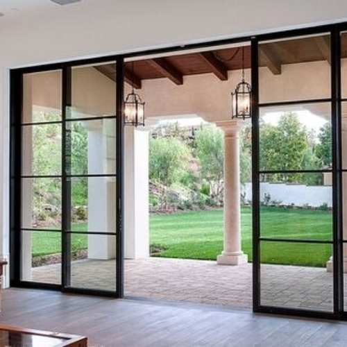 Rectangular Sliding Glass Wall