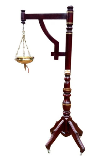 Shirodhara Stand With Brass Decoration