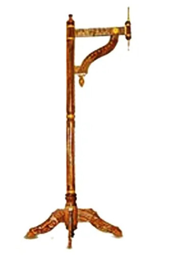 Sirodhara Stand - Wood, 6 ft, Brown, 3-4 Wheels | Manual Therapy Equipment for Panchakarma