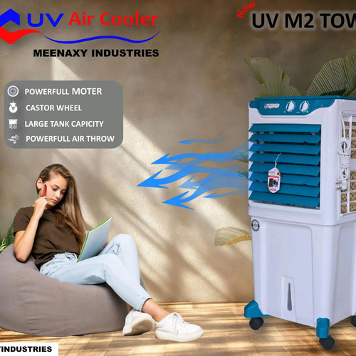 UV M2 12 Inch Tower Air Cooler 60 Liter Honeycomb Pad with Ice Box