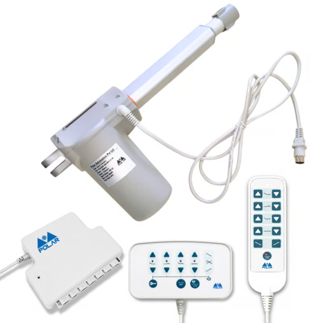 5 Function Hospital Bed Actuator System With Patient Remote + Nurse Panel - Accuracy: 1 Mm