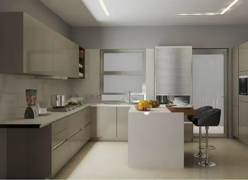 Matte & Gloss Modern U Shape Kitchen