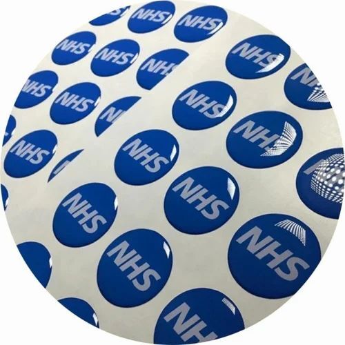Round Pu Dome Sticker