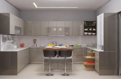 Wooden Modern U Shape Kitchen