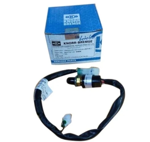 Automotive Pressure Switch - Cast Iron, Black & White | Accurate Pressure Sensing, Durable Metal Housing, High Temperature Resistance