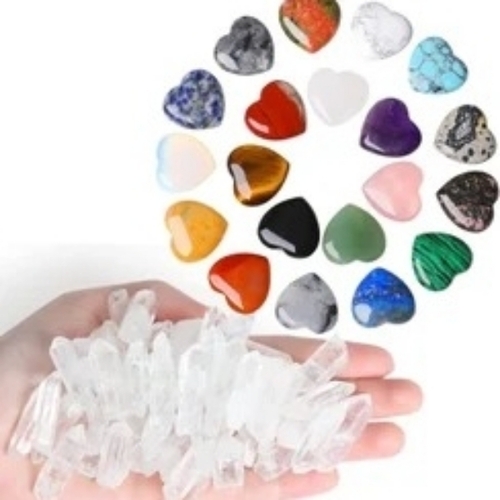 Heart Shape Crystal Stone - Size: Comes In Various Sizes