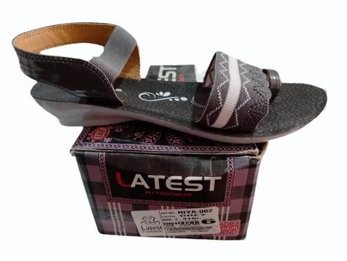 Latest Riya-002 Grey Pu Ladies Sandal